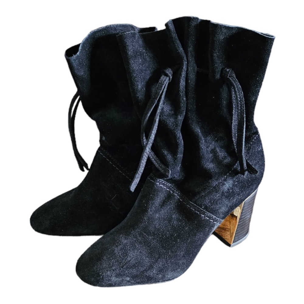 Tory Burch Gigi Suede Ankle Boots-Size 5.5